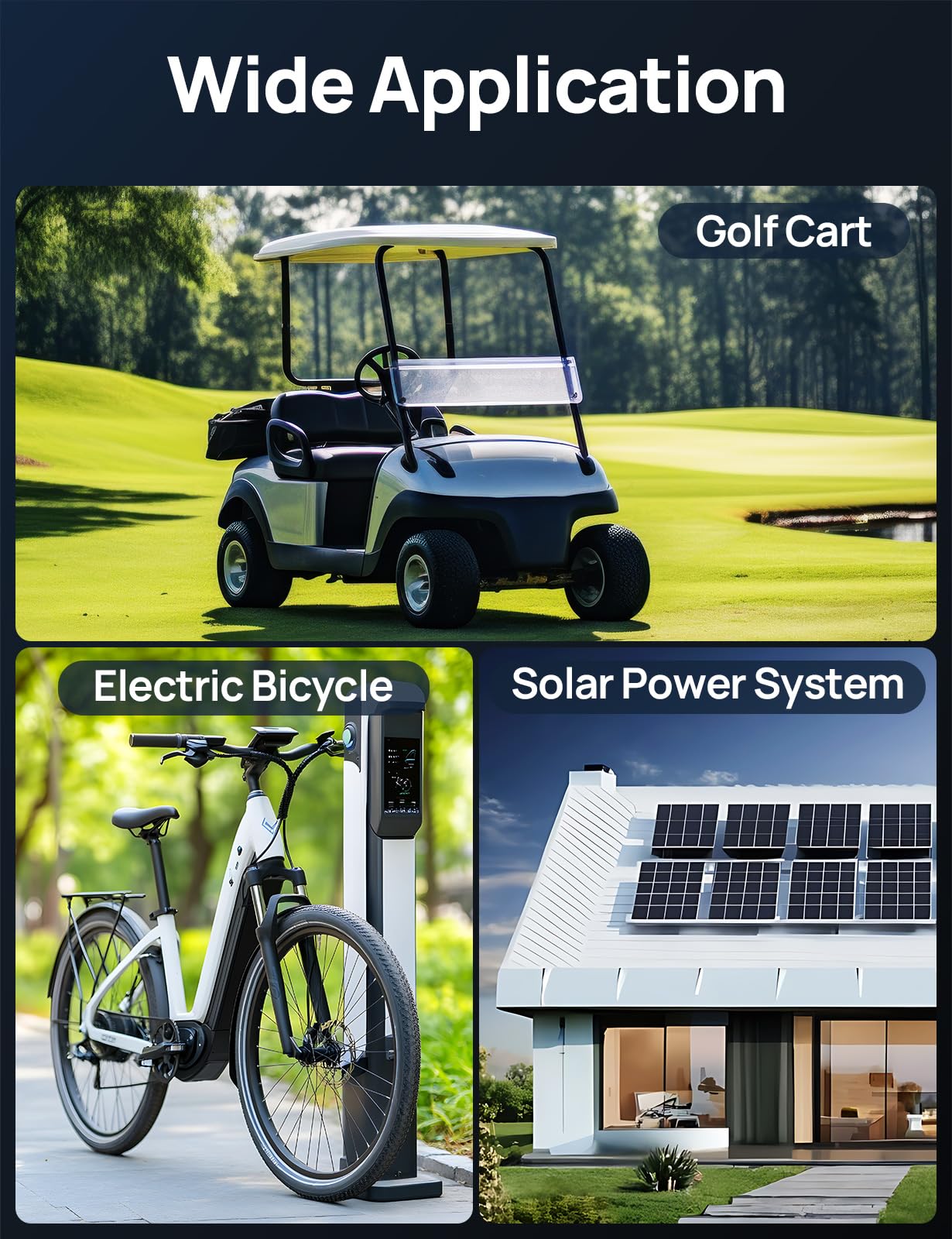 ECO-WORTHY 12A Boost MPPT Solar Charge Controller Solar Panel Regulator for 48V/60V/72V Lead-Acid, LiFePO4, Gel, Flooded Batteries .etc in Golf Cart Electric Vehicles and Solar System - Image 9