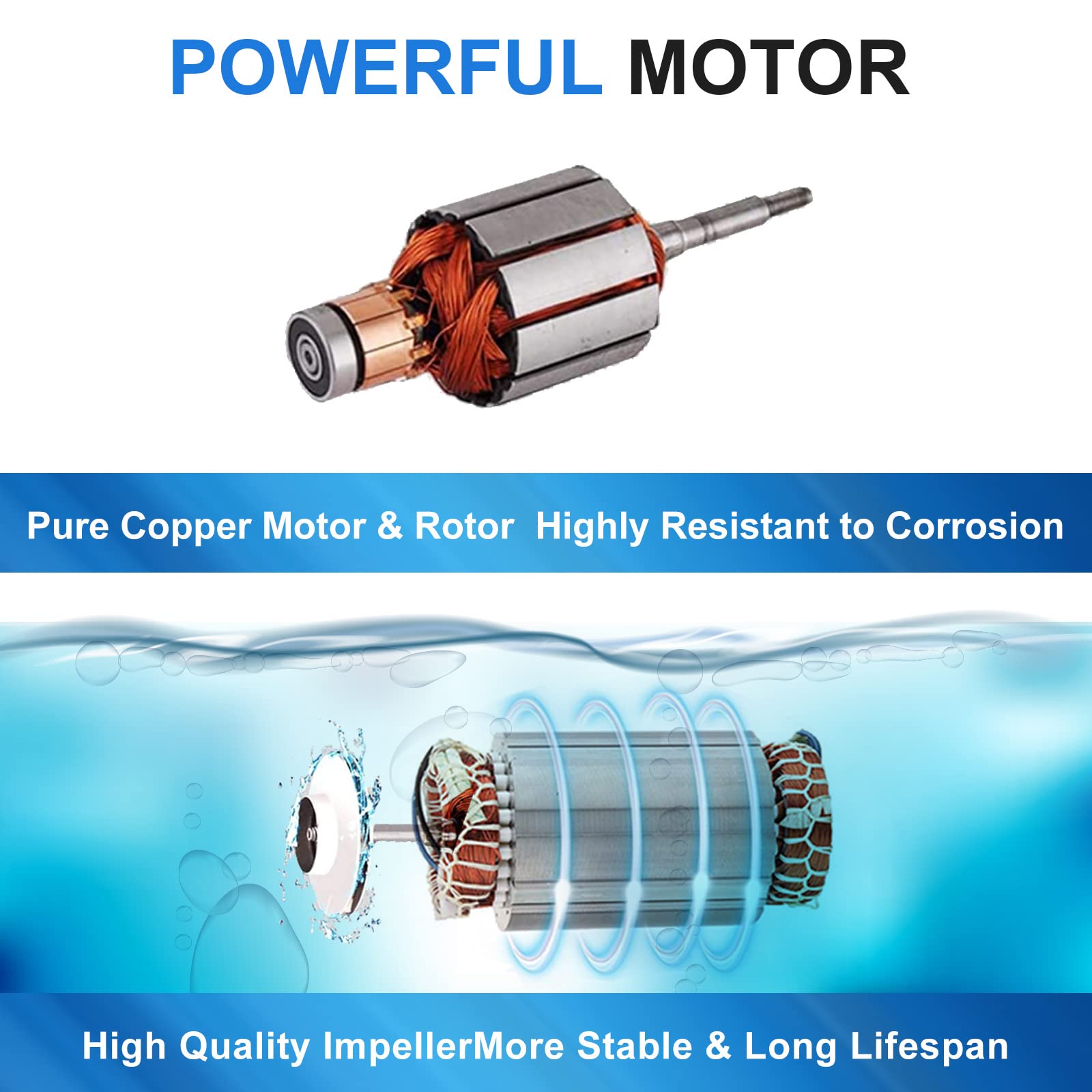 ECO-WORTHY 12V DC Solar Well Pump Kit – 200W Solar Panel Included, Submersible Water Pump, Portable Well Pump for Off-Grid Areas, Deep Wells, Irrigation, Water Tank Filling - Image 6