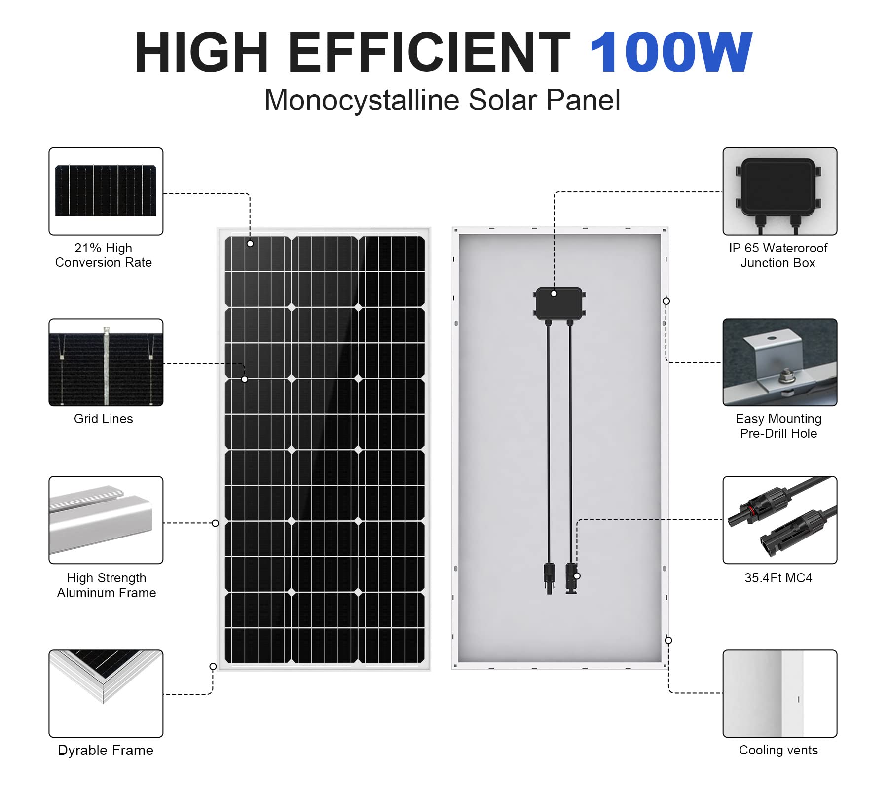 ECO-WORTHY 12V DC Solar Well Pump Kit – 200W Solar Panel Included, Submersible Water Pump, Portable Well Pump for Off-Grid Areas, Deep Wells, Irrigation, Water Tank Filling - Image 7