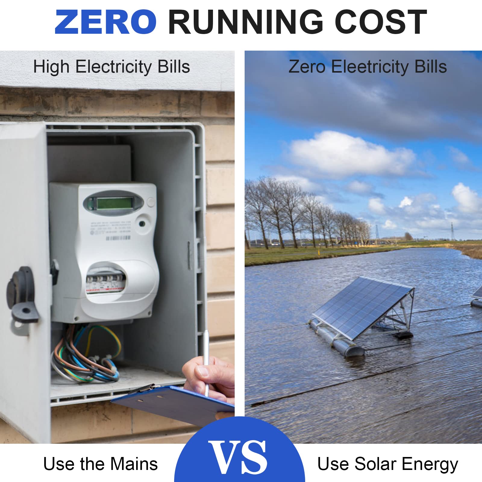 ECO-WORTHY 12V DC Solar Well Pump Kit – 200W Solar Panel Included, Submersible Water Pump, Portable Well Pump for Off-Grid Areas, Deep Wells, Irrigation, Water Tank Filling - Image 9