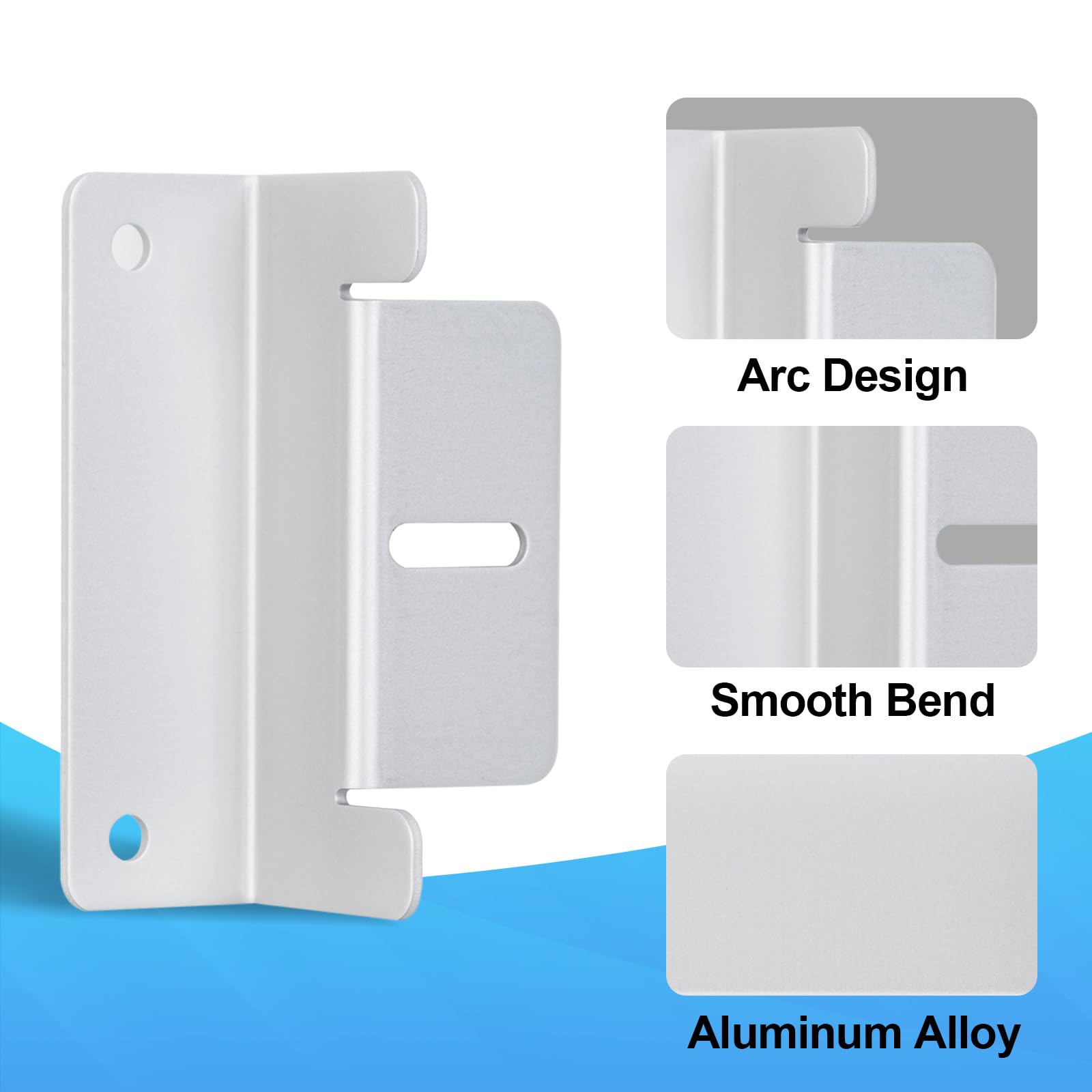 ECO-WORTHY 16 Units Solar Panel Mounting Brackets,Z Bracket Sets Lightweight Aluminum Corrosion-Free for RV, Trailer, Boat, Yachs, Wall and Other Off Gird Roof,4 Set of 4 Units - Image 4