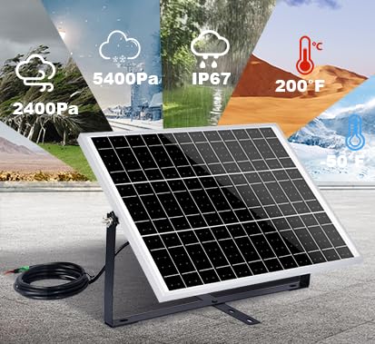 ECO-WORTHY 25W 12V Solar Battery Charger Trickle Maintainer, 25W Waterproof Solar Panel Kit + Adjustable Mount Bracket + Upgrade Controller,for 12V Batteries Cars RV Boat Motorcycle Marine - Image 6