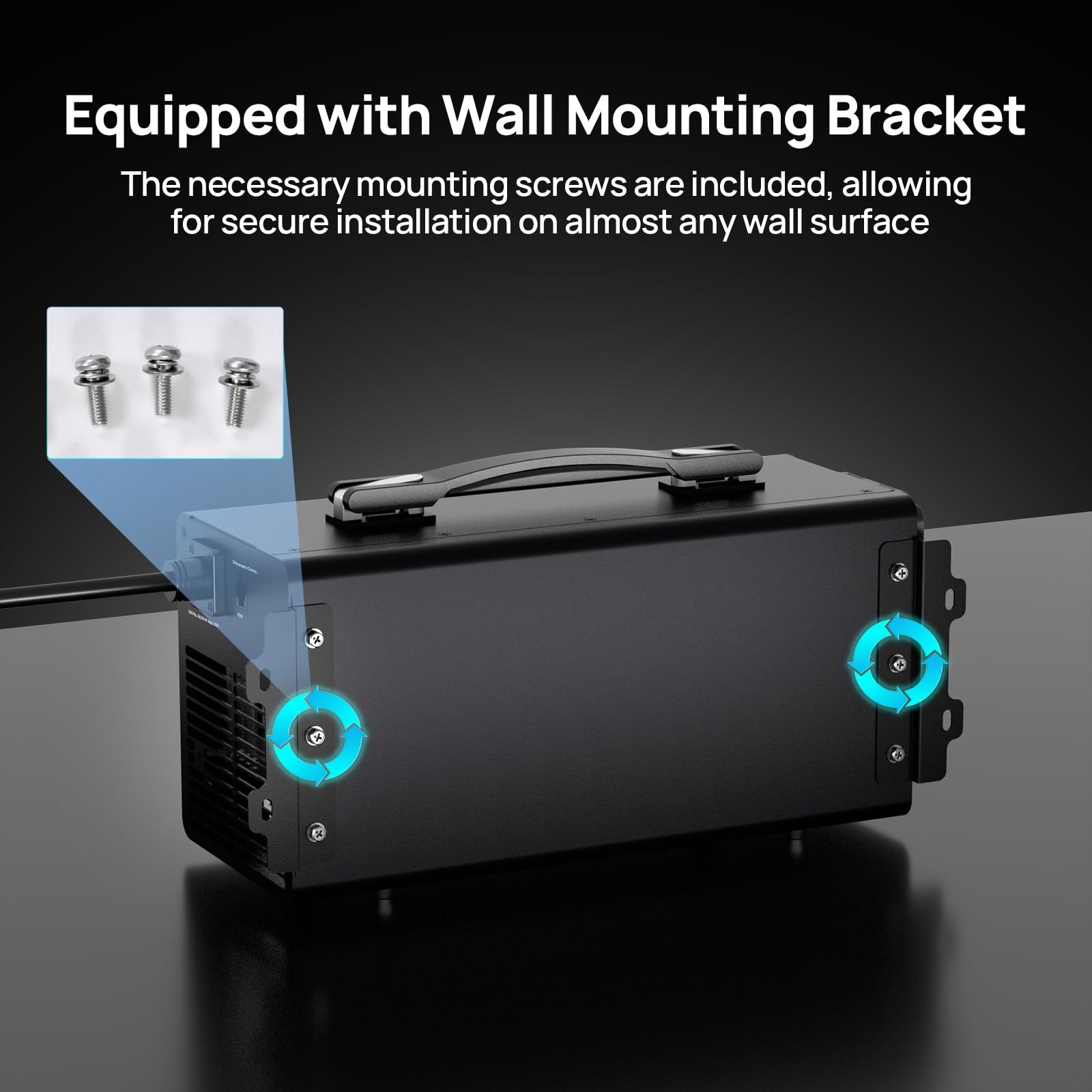 ECO-WORTHY 48V 100A Battery Charger for LiFePO4, Suitable for 120/240V Generators Fast Charging, Compatible with ECO-WORTHY 48V 100Ah Server Rack Battery, 2-100A Current Adjustable - Image 7