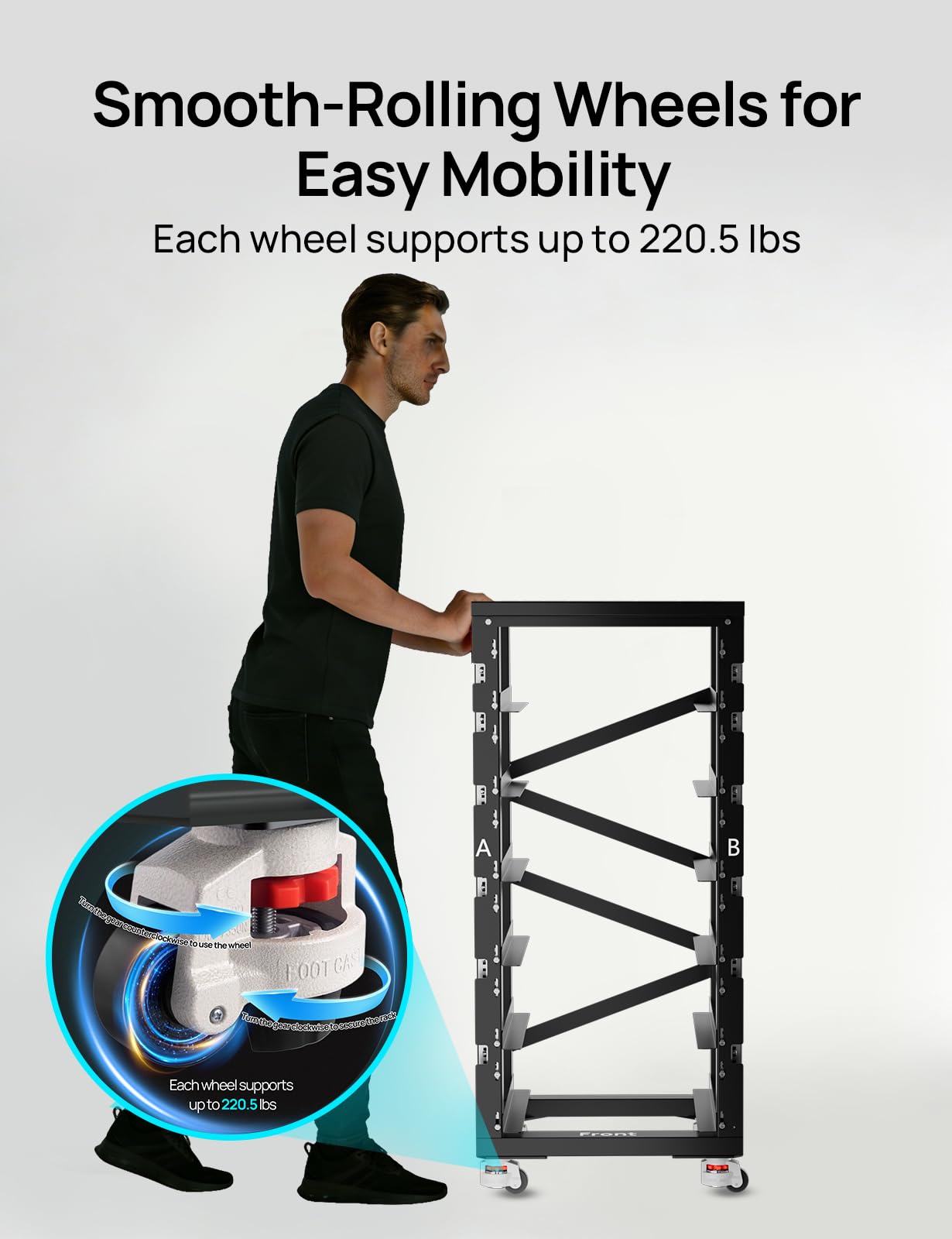 ECO-WORTHY RACK6 V2, 6-Layer Server Rack with 600A Busbar, Compatible with All ECO-WORTHY Rack Battery Versions - Image 5