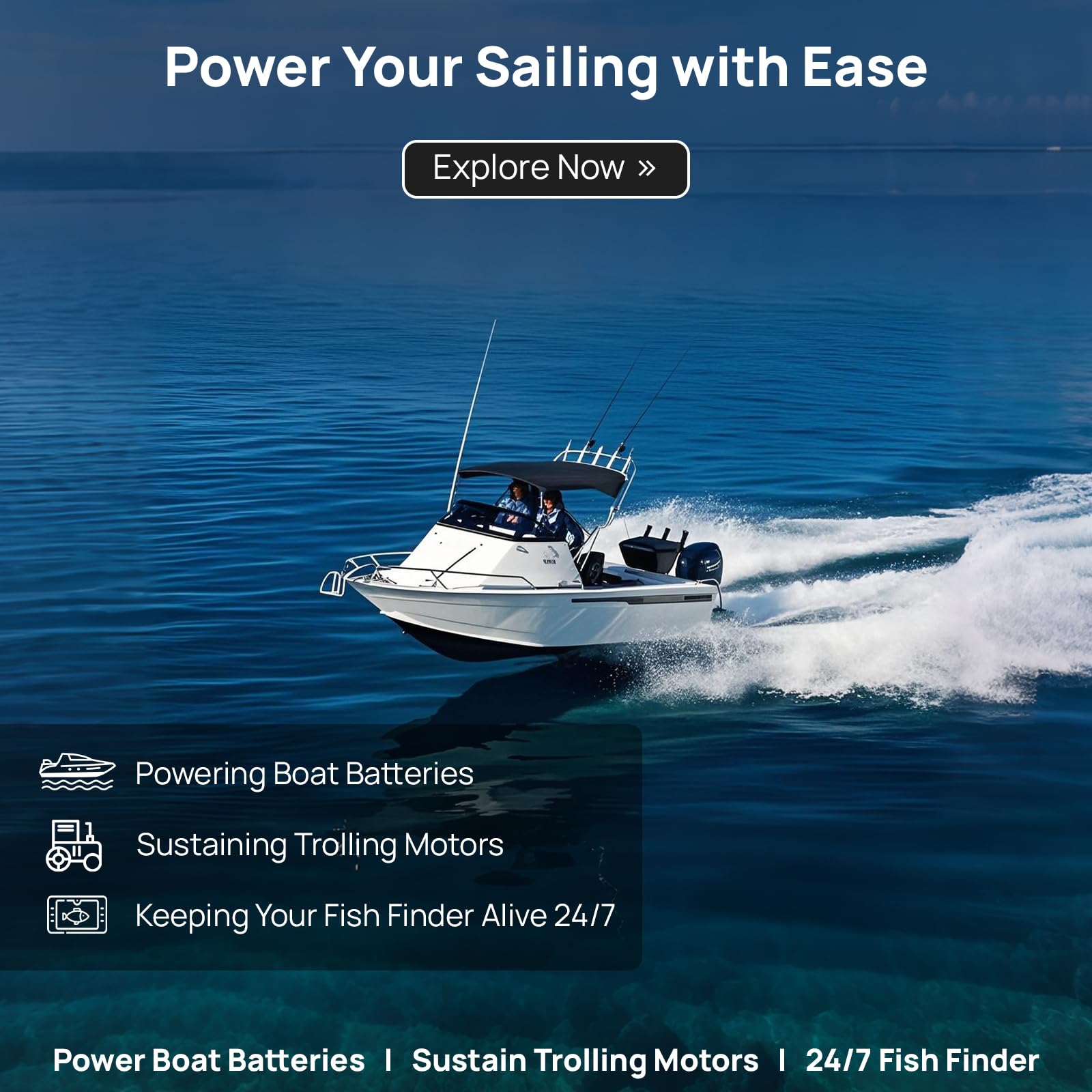 ECO-WORTHY Solar Battery Charger 12 Volt Waterproof Portable Power Solar Panel Solar Trickle Car Battery Charger Maintainer for Car Truck Boat RV Motorcycle Marine Trailer Battery，Plug and Play - Image 3